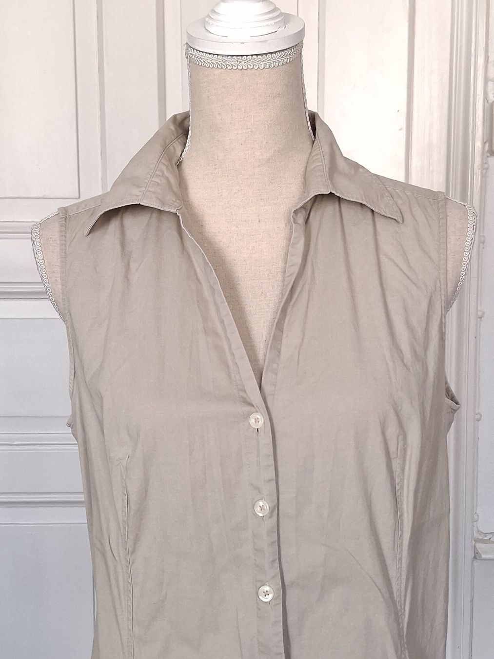 Benetton Camicette: Sommerliche Bluse, beige, Benetton, Gr. S/M – Usato da Ried-Brig venduto da Zzyzx 1